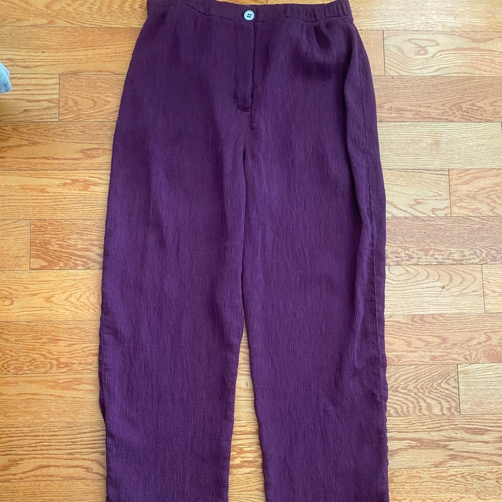Raquel Allegra Purple Trousers